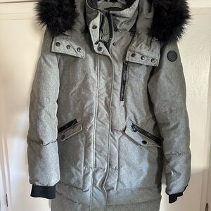 Noize Gray eco friendly cruelty free coat women size M